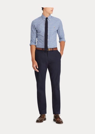Pantalones Chinos Polo Ralph Lauren Hombre Azul Marino - Stretch Classic Fit - ODMYZ8476
